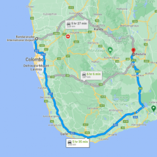 Colombo Airport to Badulla Transfer Via High Way