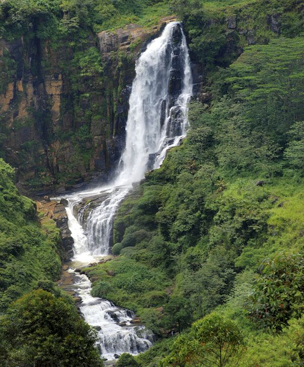 Beautiful Devon Waterfall at Hatton