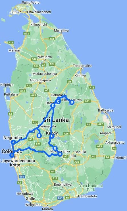 5 Days Cultural sites & Hill country Srilanka Tour Itinerary