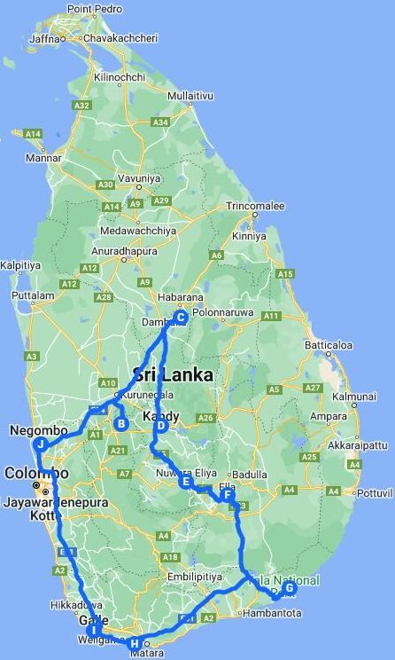  8 Days Discover Culture & Nature Sri Lanka Tour Itinerary