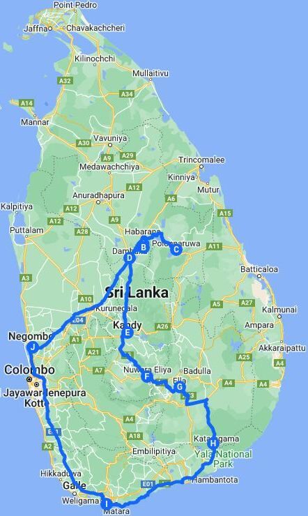 10 Days Explore Best of Srilanka Tour Itinerary