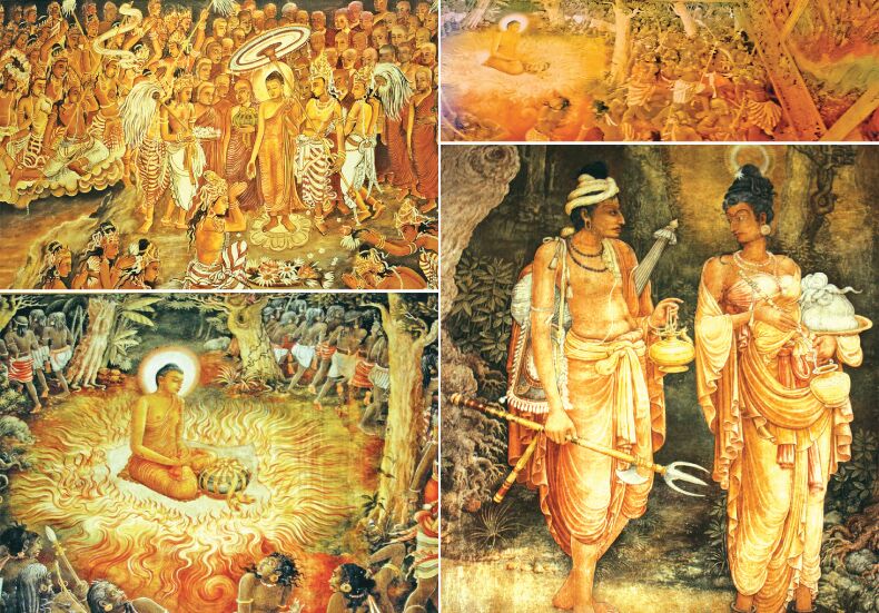 kelaniya temple murals of buddhism