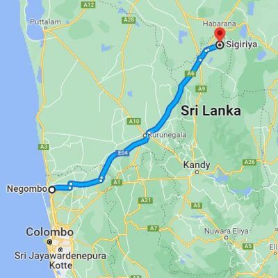 Negombo City to Sigiriya City Transfer