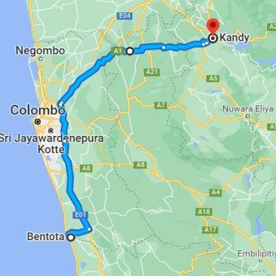 Kandy City to Bentota City Transfer