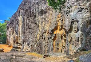 tallest Buddha statue in Sri Lanka at Buduruwagala tallest Buddha statue in Sri Lanka at Buduruwagala