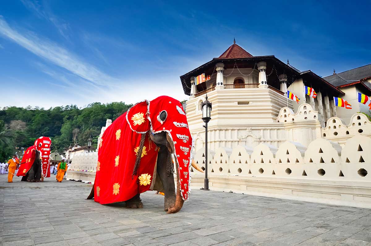 Buddhist temple in Kandy Buddhist temple in Kandy