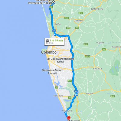 Colombo Airport to Kaluthara Transfer