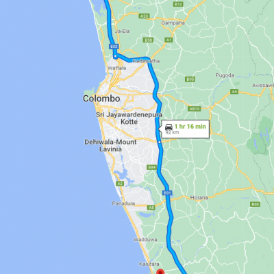 Colombo Airport to Katukurunda Transfer