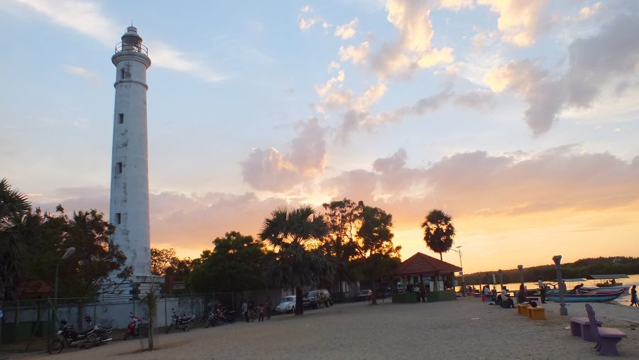 batticaloa lighthouse evening time batticaloa lighthouse