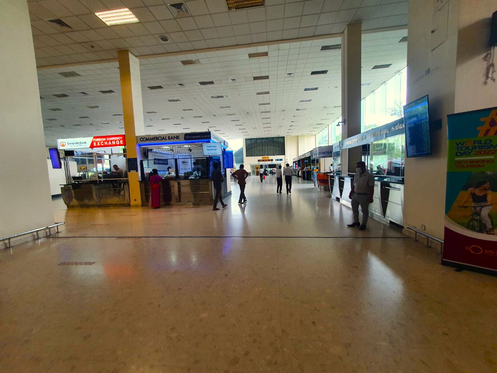 Colombo airport arriving to the paging area Colombo airport arriving to the paging area