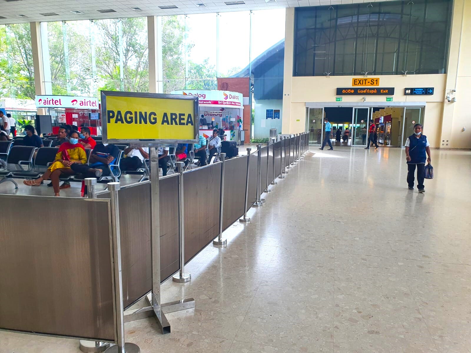 Colombo Airport Paging Area Colombo Airport Paging Area