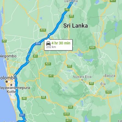Bentota City to Sigiriya City Transfer