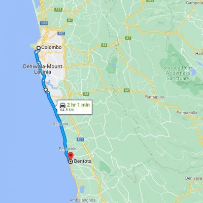 Colombo City to Bentota Transfer
