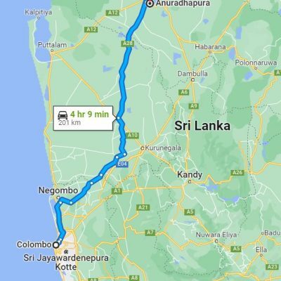 colombo to Anuradhapura