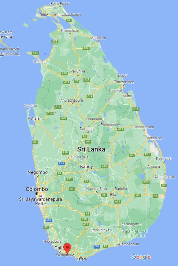 koggala google map view koggala google map view